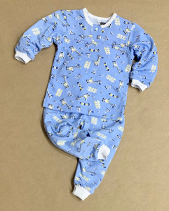 Пижама детская, 100% хлопок, байка, 1-8лет