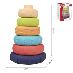 Пирамидка виниловая Шесть колец, 14,5 см