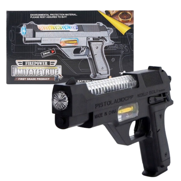 Пистолет детский Essa Toys FirePower, со светом и звуком, 24см