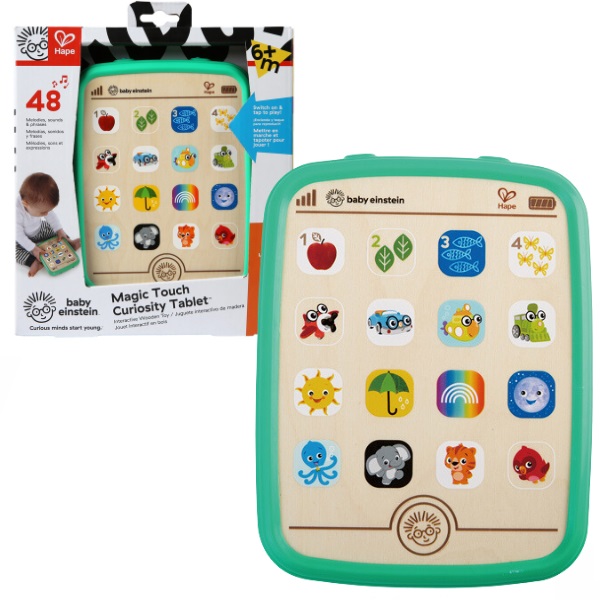 Планшет интерактивный Hape E800853, деревянный, 150 звуков