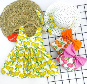 Платье летнее для девочки Murat Baby 7705, с панамкой, батист, 6-24м