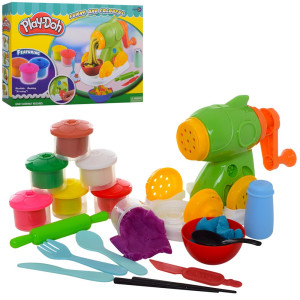 Пластилин Play-Doh MK 2847 Лапша, в баночках, 8 цветов