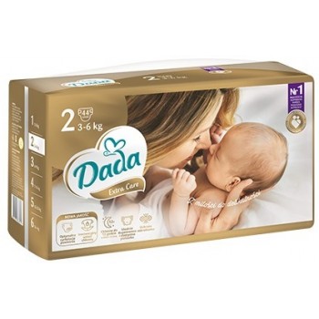 Подгузники Dada Extra Care №2 (3-6 кг) 44шт. (золотая)