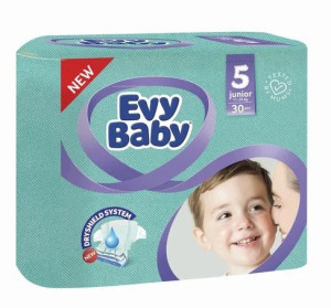 Подгузники Evy Baby Junior №5 (11-25 кг) 30шт.