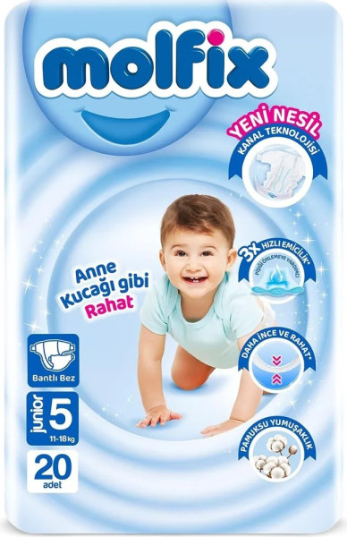 Подгузники Molfix Comfort Junior №5 (11-18кг) 20шт.