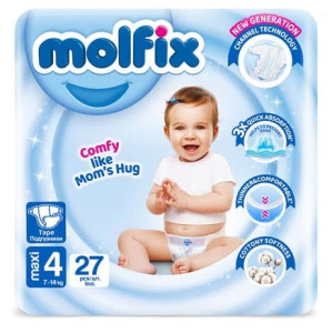 Подгузники Molfix Comfort Maxi №4 (7-14кг) 27шт.
