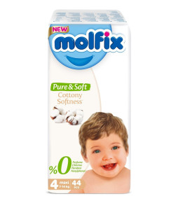 Подгузники Molfix Pure & Soft Maxi №4 (7-14кг) 44шт.