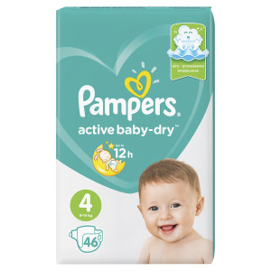 Подгузники Pampers Active Baby №4 (9-14кг) 46шт.