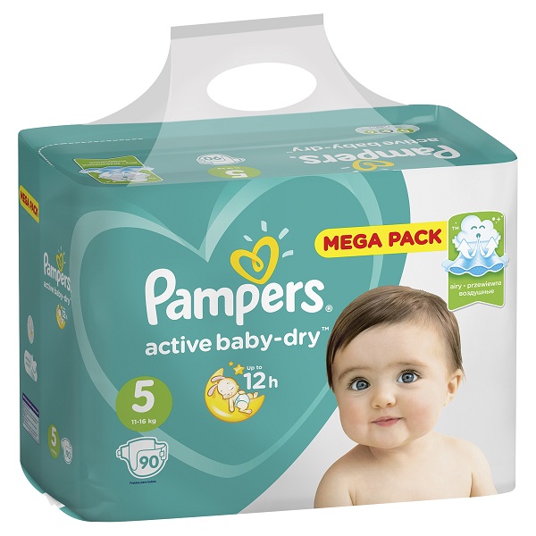 Подгузники Pampers Active Baby №5 (11-16кг) 90 шт