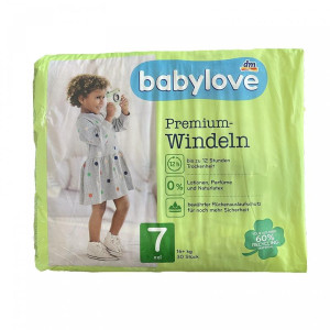 Подгузники DM BabyLove Premium Windeln №7 (16+ кг) 30шт.