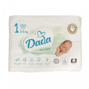 Подгузники Dada Pure Care №1 (2-5 кг), 23шт