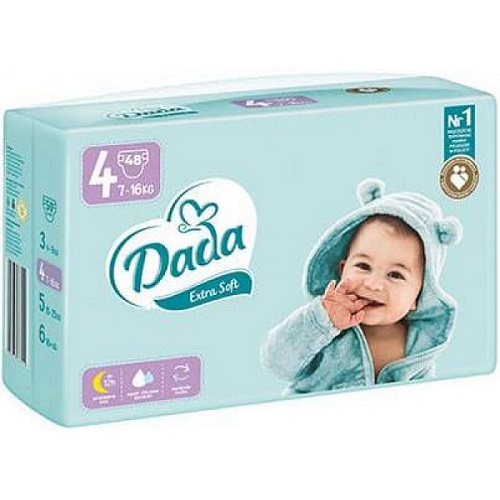 Подгузники Dada Extra Soft maxi №4 (7-16 кг) 48шт