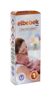 Подгузники ELBEBEK Newborn №1 (2-5 кг) 78шт