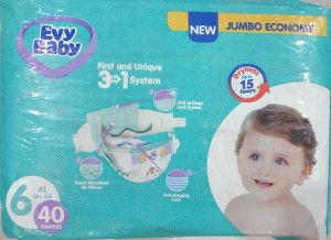 Подгузники Evy Baby Junior Extra Large №6 (16+ кг) 40 шт.
