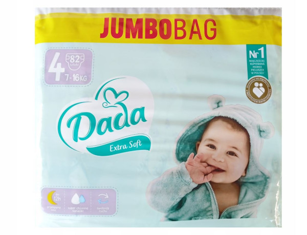 Подгузники Dada Extra Soft maxi №4 (7-18 кг) 82шт.