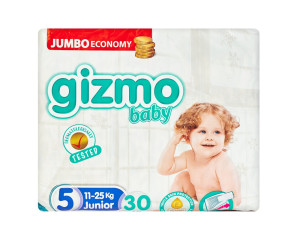 Подгузники Gizmo baby №5 (11-25кг) 30шт.