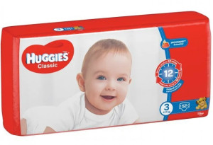 Подгузники Huggies Classic №3 (4-9 кг) 52шт.