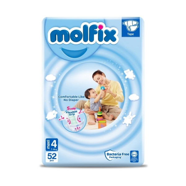 Подгузники Molfix Comfort Jumbo Maxi №4 (7-14кг) 52шт.