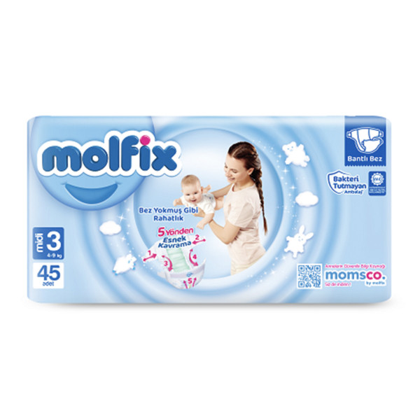 Подгузники Molfix Comfort Eсonom Midi №3 (4-9кг) 45шт.