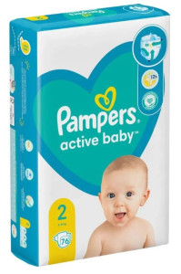 Подгузники Pampers Active Baby №2 (4-8кг) 76шт.