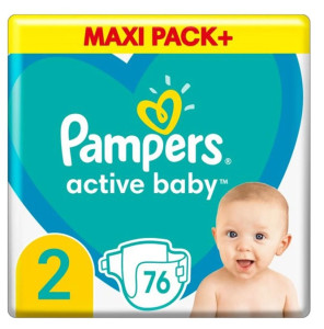Подгузники Pampers Active Baby №2 (4-8кг) 76шт.