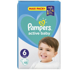 Подгузники Pampers Active Baby №6 (13-18кг) 48шт.