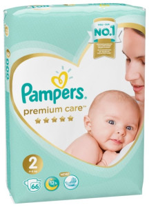 Подгузники Pampers Premium Care №2 (4-8кг) 66шт.