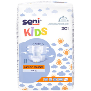 Подгузники Seni Kids Junior Super (20кг+), детские, 30шт
