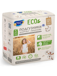 Подгузники Солнце и Луна Eco №5 (11-25кг), 12шт.