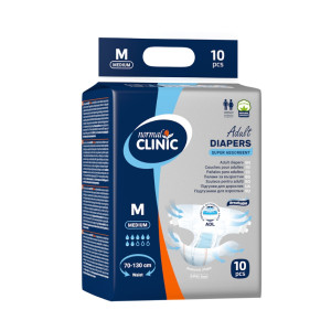 Подгузники для взрослых Clinic Normal M (70-130см), 10шт