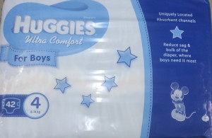 Подгузники Huggies Ultra Comfort Boy №4 (8-14 кг) 42шт