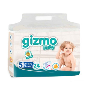 Подгузники Gizmo baby №5 (11-25кг), 24шт