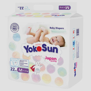 Подгузники одноразовые YokoSun M (5-10кг), 22 шт.