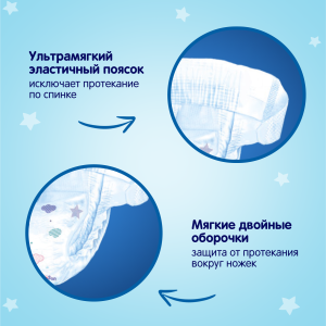 Подгузники для новорожденных YokoSun S (0-6кг), 64 шт.