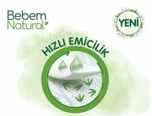 Подгузники Bebem Natural Midi №3 (4-9кг), 56шт