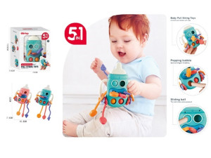 Игрушка развивающая Бутылочка, 5в1
