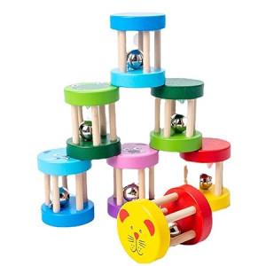 Детская погремушка Животные, дерево, 1шт.