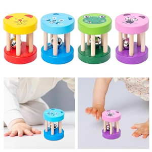 Детская погремушка Животные, дерево, 1шт.