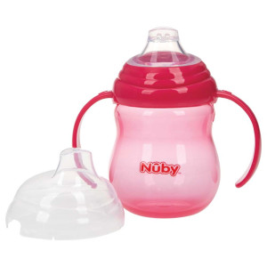 Поильник Nuby с ручками, силиконовый носик, 6м+, 270мл