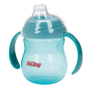 Поильник Nuby с ручками, силиконовый носик, 6м+, 270мл