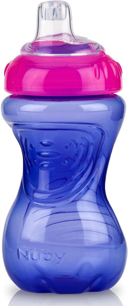 Поильник Nuby, силиконовый носик, 6м+, 300мл
