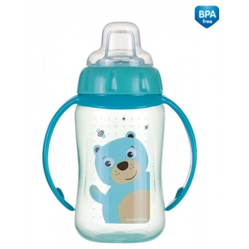 Поильник Canpol babies Cute Animals, с силиконовым носиком и ручками, 320 мл