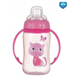 Поильник Canpol babies Cute Animals, с силиконовым носиком и ручками, 320 мл