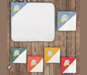 Полотенце-уголок BB Рыбка, хлопок махровый, 85х80см