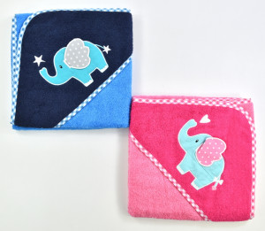 Полотенце-уголок BD Слоник, хлопок махровый, 75х75см