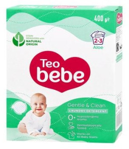 Порошок для стирки детского белья Teo bebe Gentle & Clean, 400гр