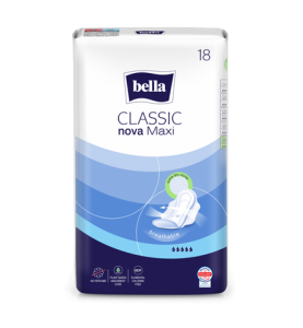 Прокладки гигиенические Bella Classic Nova Maxi breathable, 5 капель, 18шт