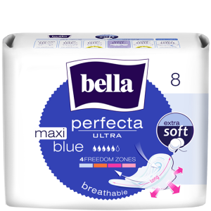 Прокладки гигиенические Bella Perfecta Ultra Maxi Blue, 5 капель, 8шт.