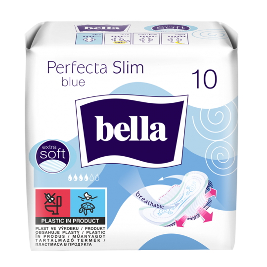 Прокладки гигиенические Bella Perfecta Slim Blue, 4 капли, 10шт