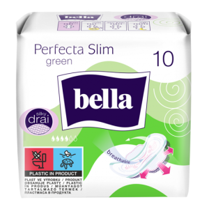 Прокладки гигиенические Bella Perfecta Slim Green, 4 капли, 10шт
